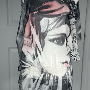 Vintage Y2K Graphic Top, Size Large, 2000s